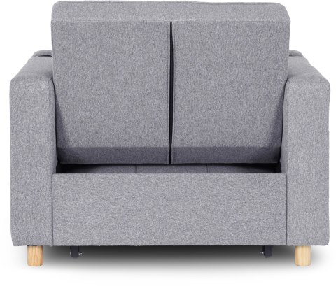 Fotel do Spania SOLOR Rozkładany Amerykanka Szary Nowoczesny