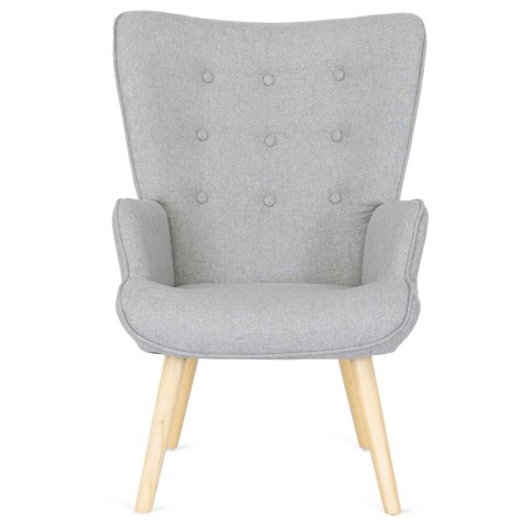 Fotel Wypoczynkowy LOZANO 2 z Podnóżkiem Szary