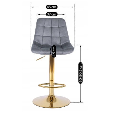 Hoker ARCOS Szary Welurowy