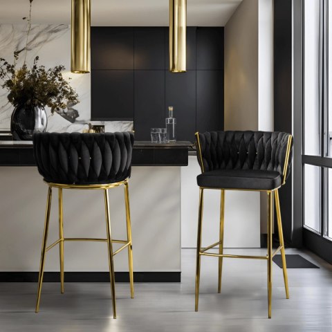 Hoker FLORES 2 Czarny Welurowy