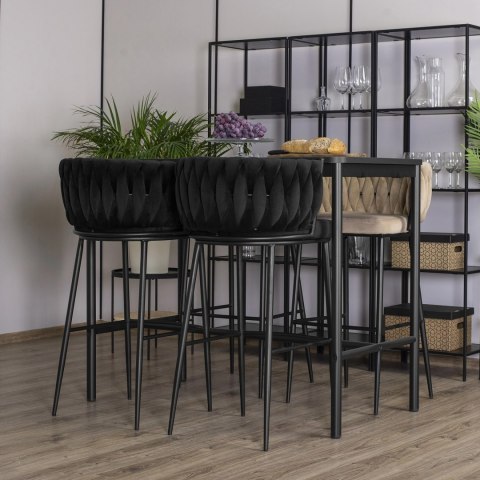 Hoker FLORES Czarny Welurowy