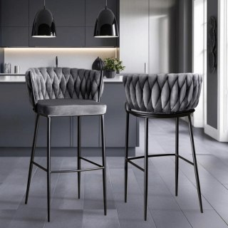 Hoker FLORES Szary Welurowy