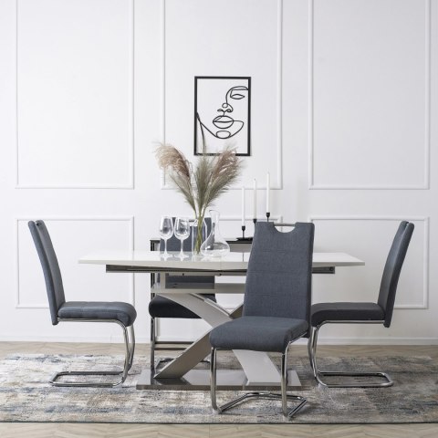 Krzesło LOPEZ Ciemnoszare