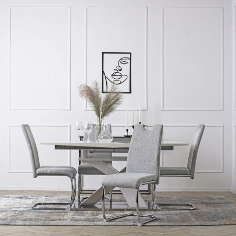 Krzesło LOPEZ Jasnoszare