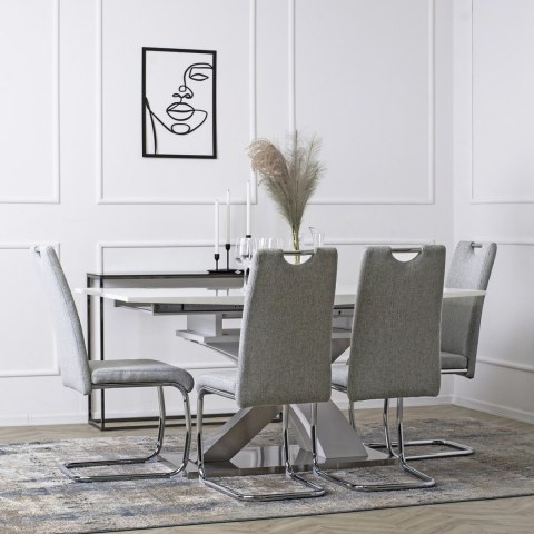 Krzesło LOPEZ Jasnoszare