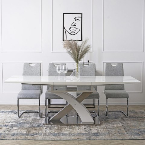 Krzesło LOPEZ Jasnoszare