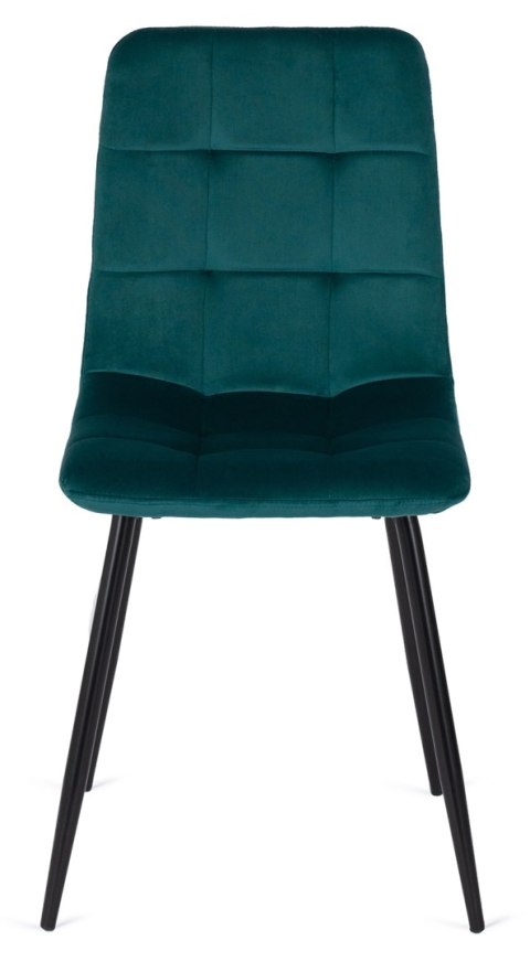 Krzesło PERU Turkusowe Welurowe