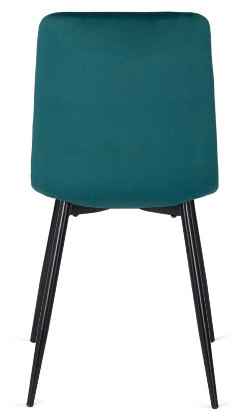 Krzesło PERU Turkusowe Welurowe