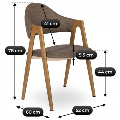 Krzesło RUIZ Beżowe