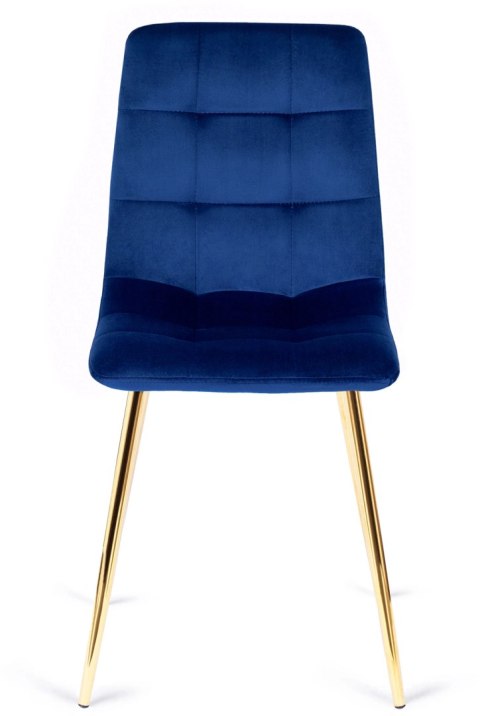 Krzesło YORK Granatowe Welurowe