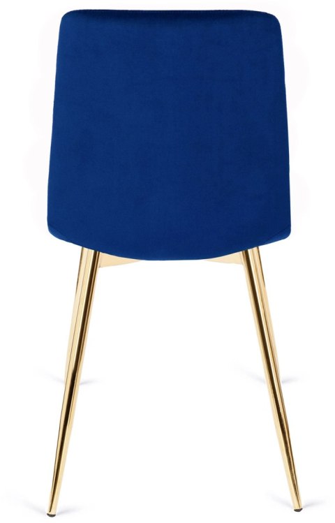 Krzesło YORK Granatowe Welurowe