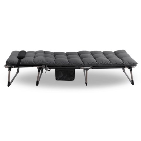 Leżak Ogrodowy Łóżko Polowe VENUS Szare