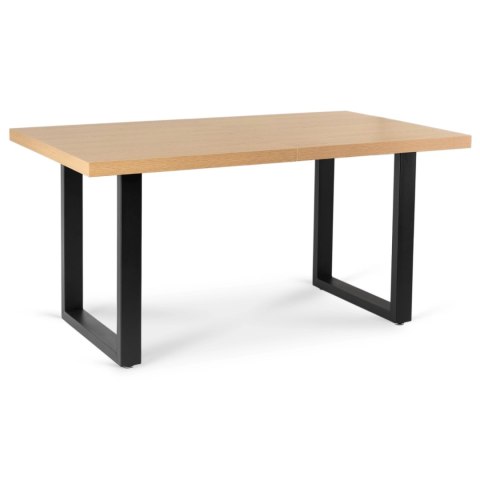 Stół EDWIN Rozkładany 160-260 cm Dąb Złoty/Czarny