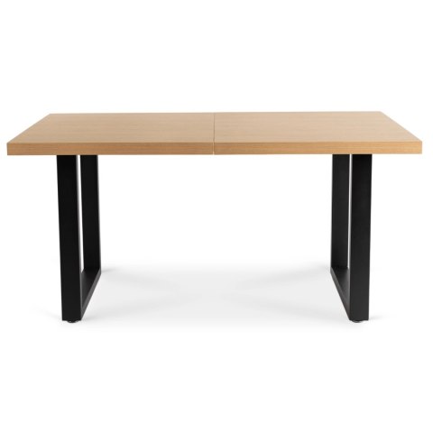 Stół EDWIN Rozkładany 160-260 cm Dąb Złoty/Czarny