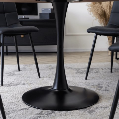 Stół LINO 100 cm Dąb Rustykalny/Czarny