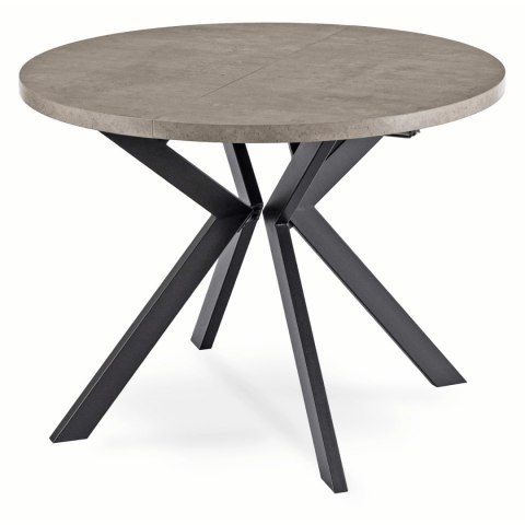 Stół LUKAS Rozkładany 100-250 cm Beton/Czarny