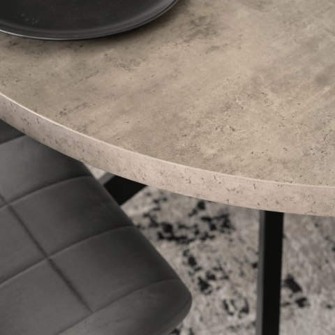 Stół LUKAS Rozkładany 100-250 cm Beton/Czarny