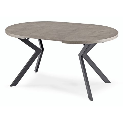 Stół LUKAS Rozkładany 100-250 cm Beton/Czarny