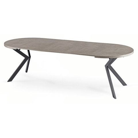 Stół LUKAS Rozkładany 100-250 cm Beton/Czarny