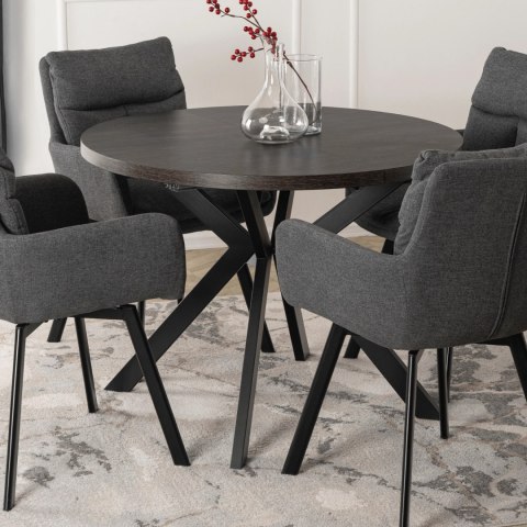 Stół LUKAS Rozkładany 100-250 cm Czarny