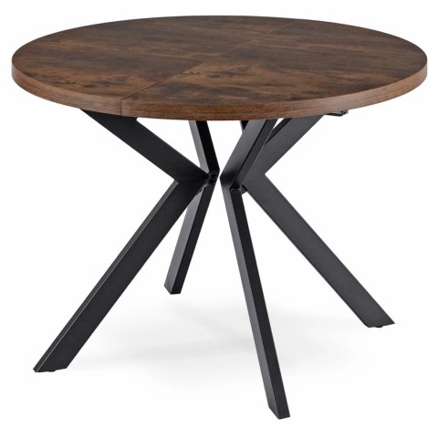 Stół LUKAS Rozkładany 100-250 cm Dąb Rustykalny/Czarny