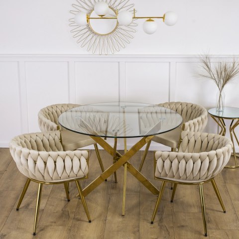 Stół SALLO Szklany 110 cm