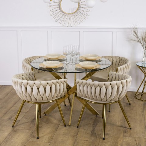 Stół SALLO Szklany 110 cm