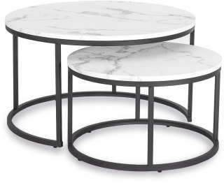 Zestaw Stolików DAFNE MAX Biały Marmur