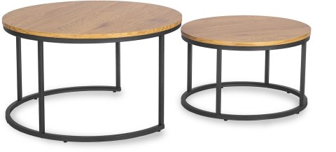 Zestaw Stolików DELIA MAX Dąb Złoty