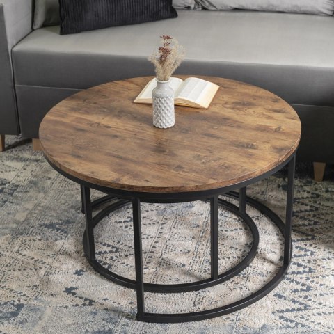 Zestaw Stolików FIGO MAX Dąb Rustykalny