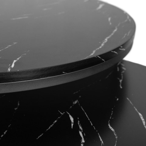 Zestaw Stolików MAURO MAX Czarny Marmur