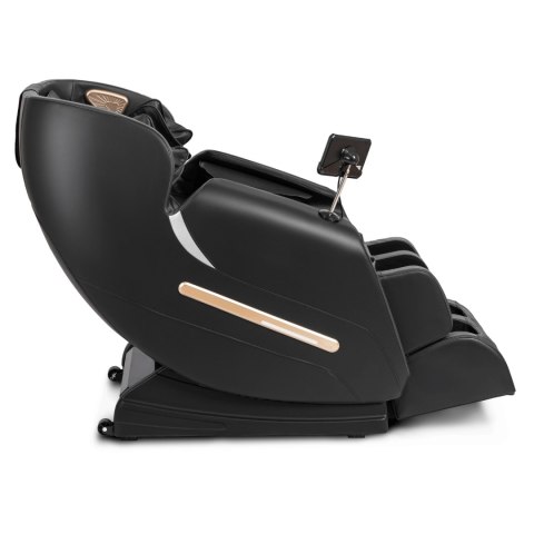 Fotel Masujący VX MAX Wypoczynkowy Relaksacyjny Czarny Ekoskóra Nowoczesny