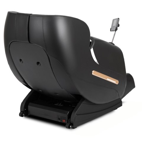 Fotel Masujący VX MAX Wypoczynkowy Relaksacyjny Czarny Ekoskóra Nowoczesny