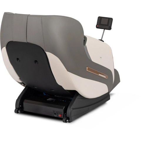 Fotel Masujący VX MAX Wypoczynkowy Relaksacyjny Szary Ekoskóra Nowoczesny