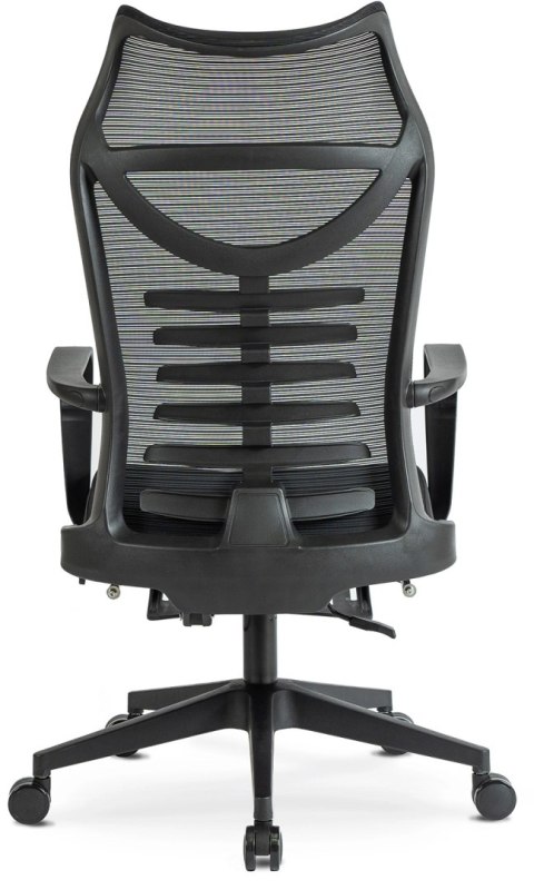 Fotel Biurowy Ergonomiczny Obrotowy z Podnóżkiem ACTON Czarny