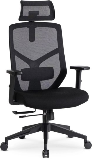 Fotel Obrotowy BENTO Ergonomiczny Czarny