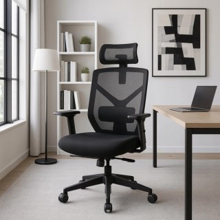 Fotel Obrotowy BENTO Ergonomiczny Czarny