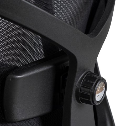 Fotel Biurowy Ergonomiczny Obrotowy BENTO Czarny Nowoczesny