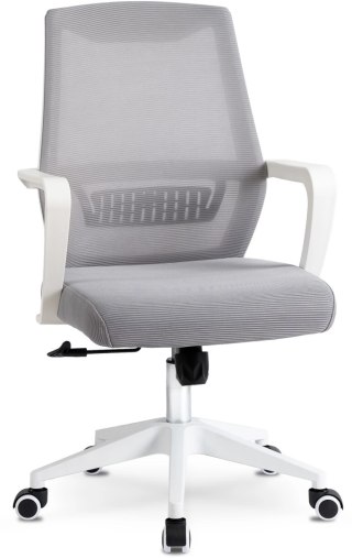 Fotel dla Dziecka Obrotowy Młodzieżowy LEFKAS Szary Nowoczesny