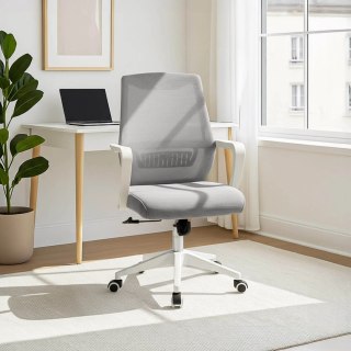 Fotel dla Dziecka Obrotowy Młodzieżowy LEFKAS Szary Nowoczesny