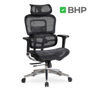 Fotel Biurowy Ergonomiczny Obrotowy NINO Czarny Nowoczesny