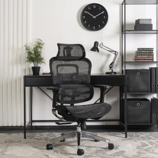 Fotel Biurowy Ergonomiczny Obrotowy NINO Czarny Nowoczesny