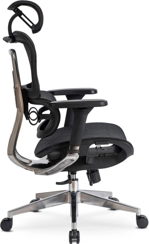 Fotel Biurowy Ergonomiczny Obrotowy NINO Czarny Nowoczesny