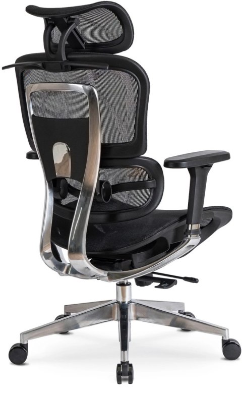 Fotel Biurowy Ergonomiczny Obrotowy NINO Czarny Nowoczesny