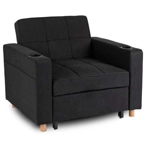 Fotel Rozkładany SOLOR Czarny