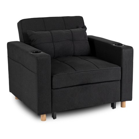 Fotel Rozkładany SOLOR Czarny