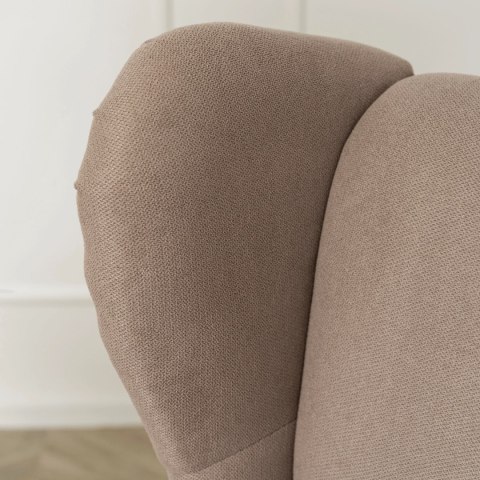 Fotel Wypoczynkowy EVAN 2 z Podnóżkiem Beżowy