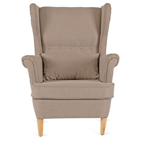 Fotel Wypoczynkowy EVAN 2 z Podnóżkiem Beżowy