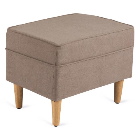 Fotel Wypoczynkowy EVAN 2 z Podnóżkiem Beżowy