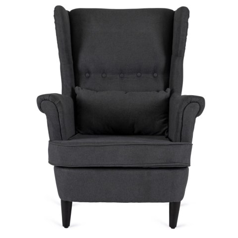 Fotel Wypoczynkowy EVAN 2 z Podnóżkiem Ciemnoszary